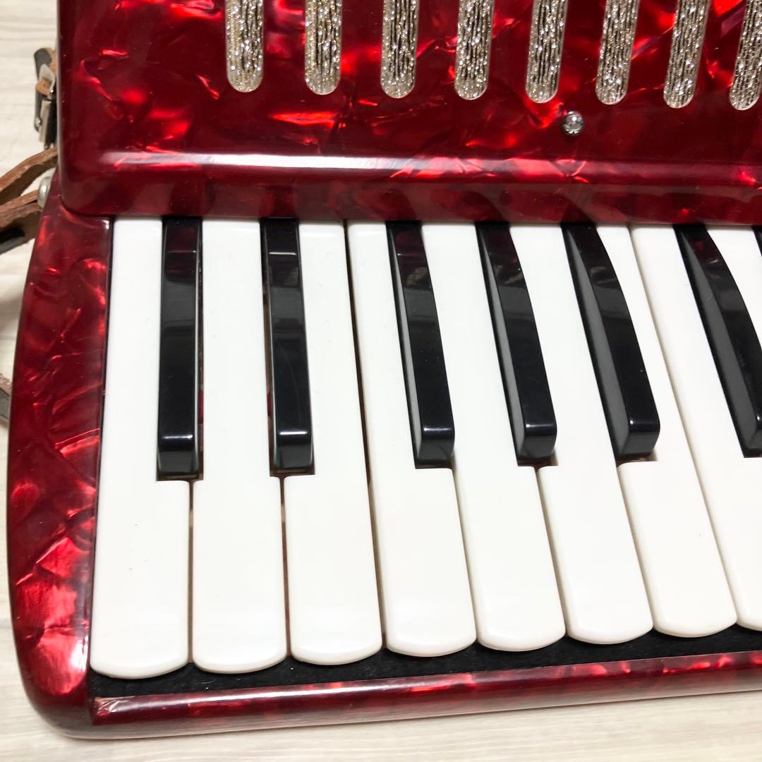 YAMAHA アコーディオン　S-32B 美品　赤　レッド　ヤマハ