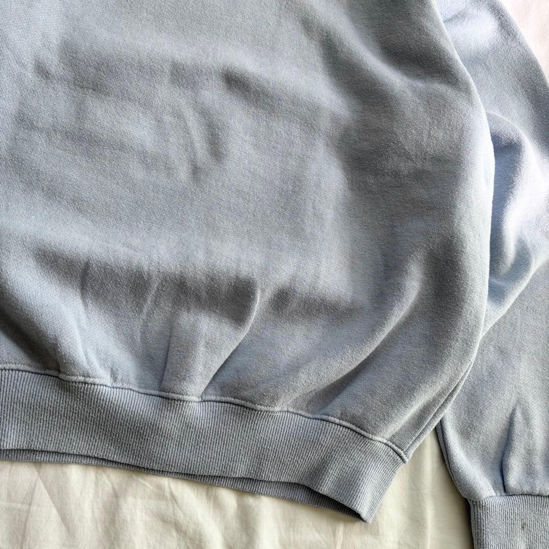 希少 大人気！ ヴィンテージ ミッキー 白足 スウェット 水色 Disney