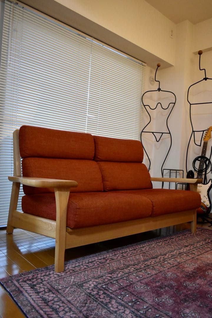 【定価25万円】モダンデザイン 2人掛けソファ（手渡し対応可）