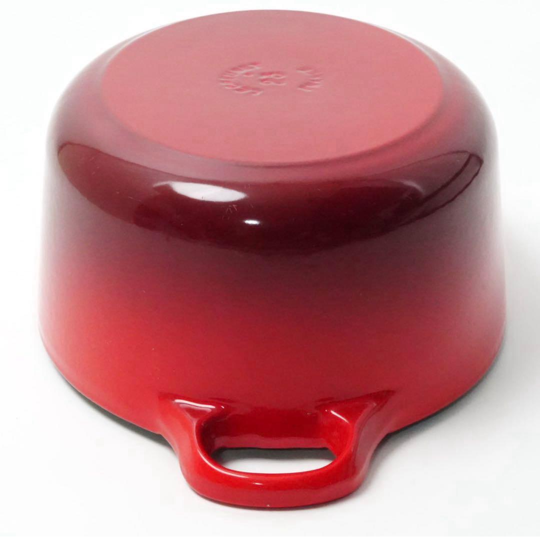 【美品】LE CREUSET　ココット オーバル チェリーレッド　23cm