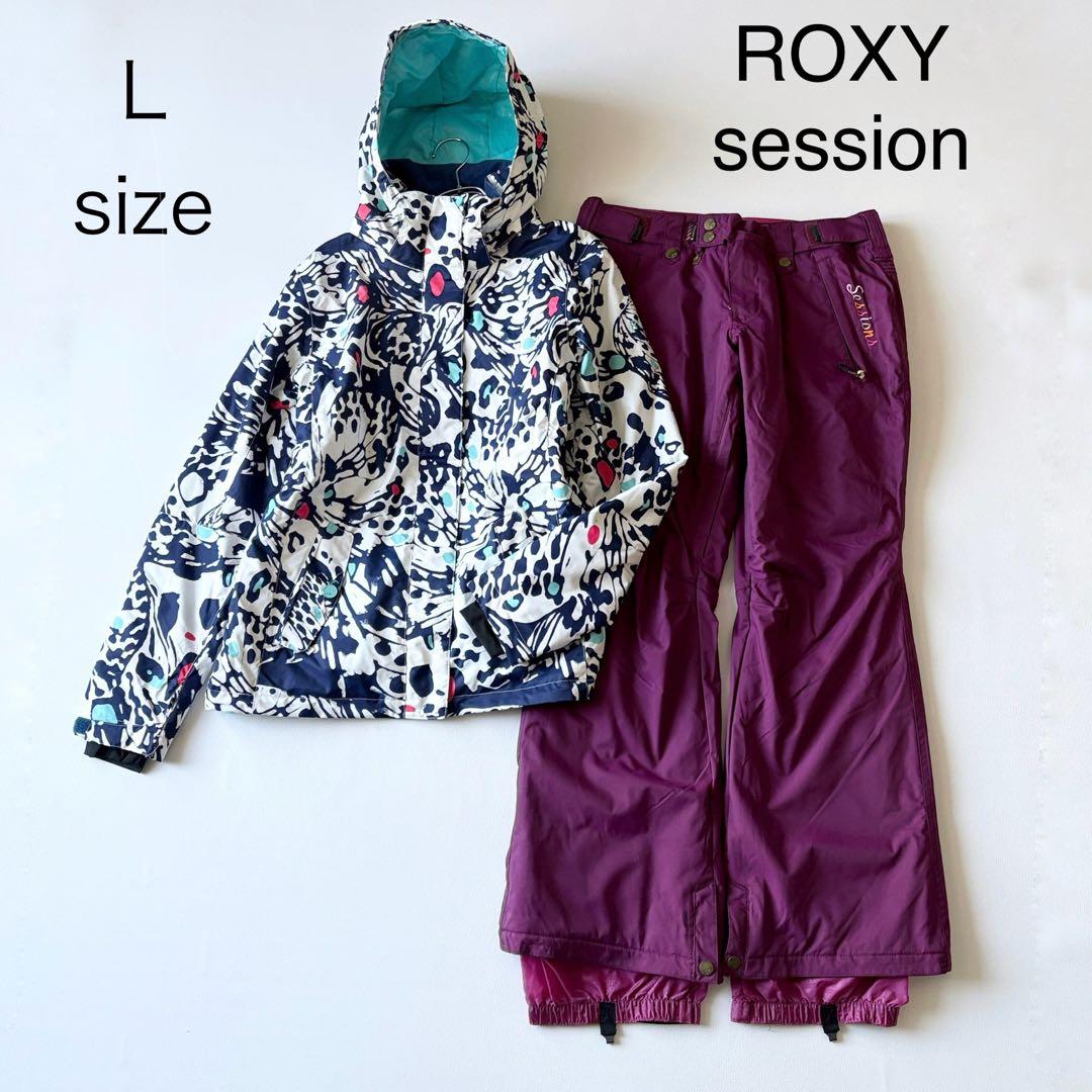 3249 ROXYジャケット パンツ 上下セット トロピカル RECCO付き