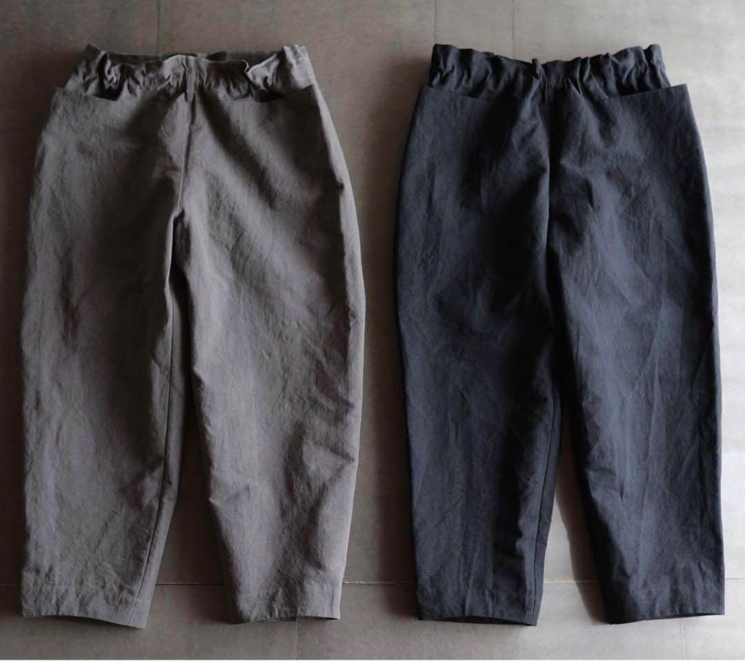 えみおわす　ダーツパンツ　黒