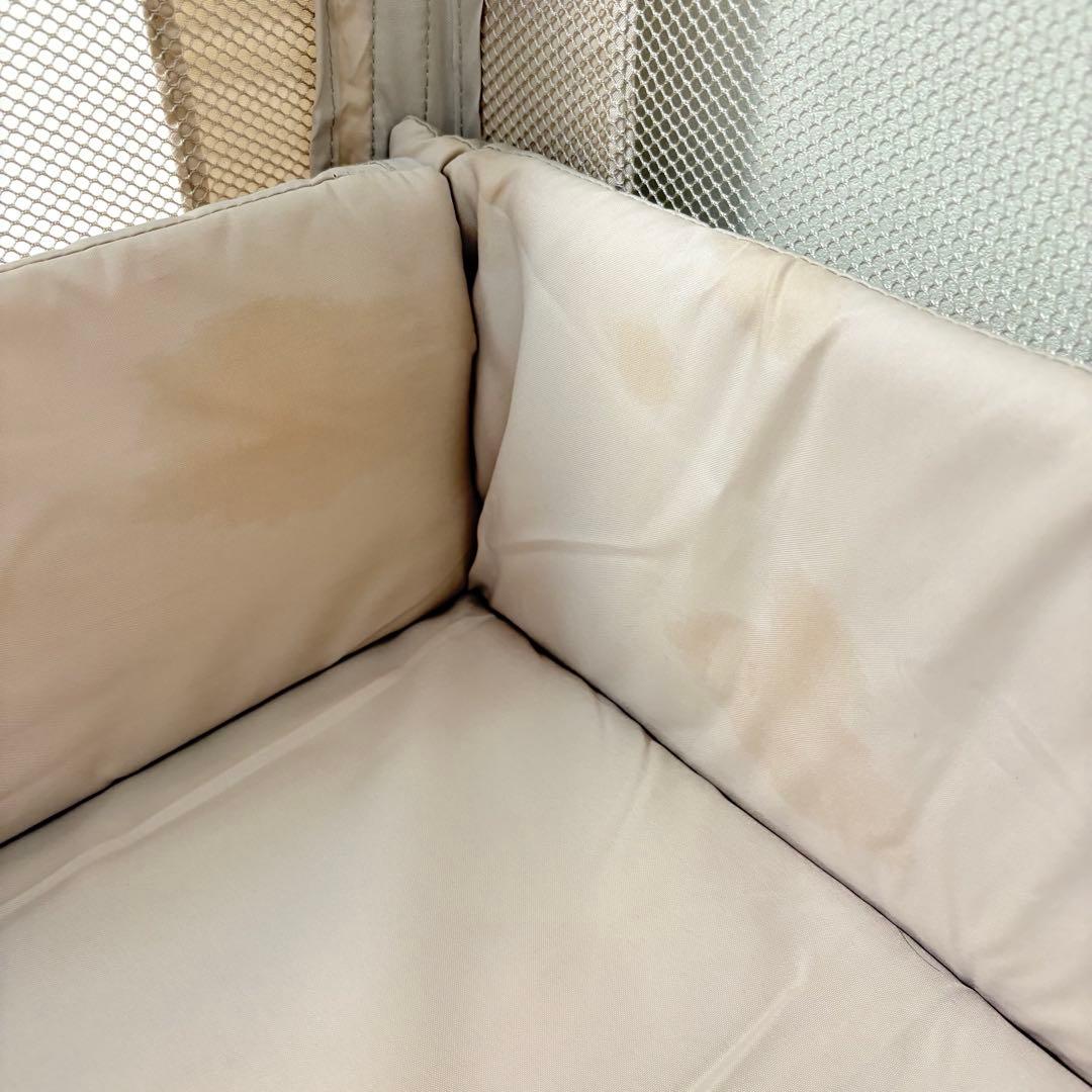 【動作良好・匿名配送】アップリカ ココネルエアー ベビーベッド ココア