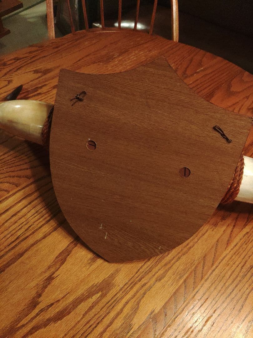 バッファロー　角　ホーン　天然　貴重　アメリカ　アンティーク　ヴィンテージ　牛革