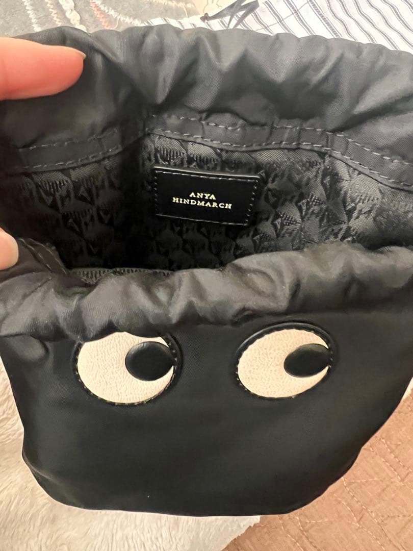 アニヤハインドマーチ　アイズ　ドローストリングポーチ