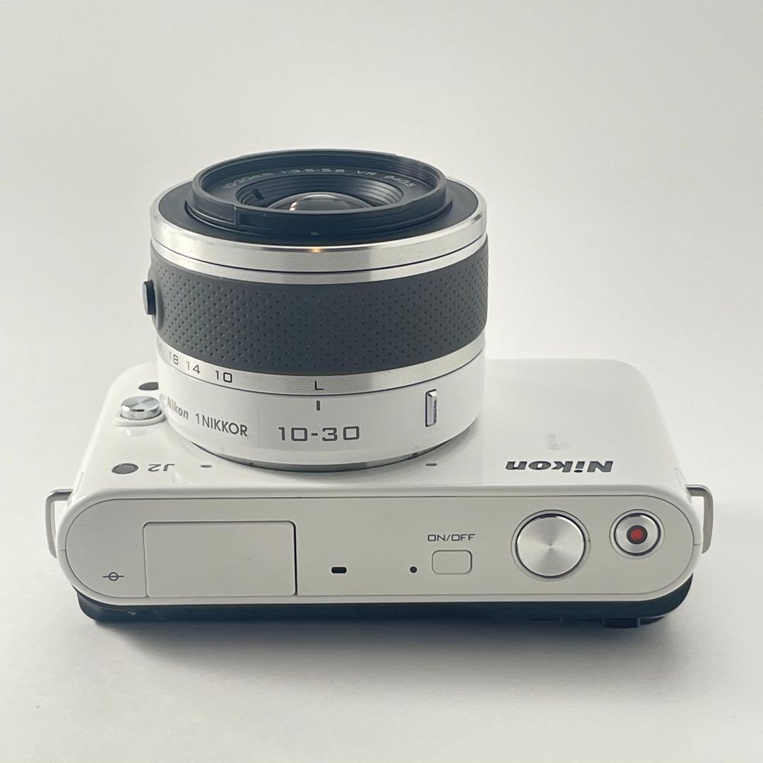 【ショット数2000・返品保証】Nikon1 J2 ホワイト レンズキット