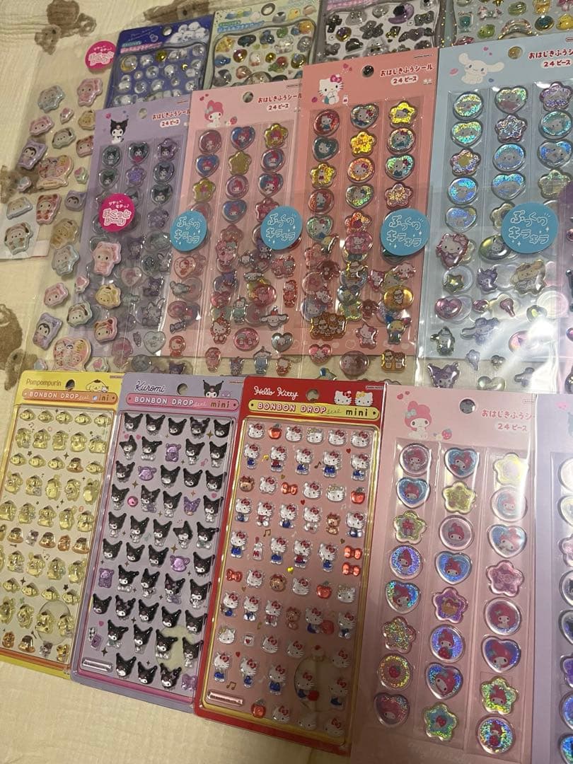 正規品ボンボンドロップ おはじきシール サンリオシール プチドロップ ぷっくり