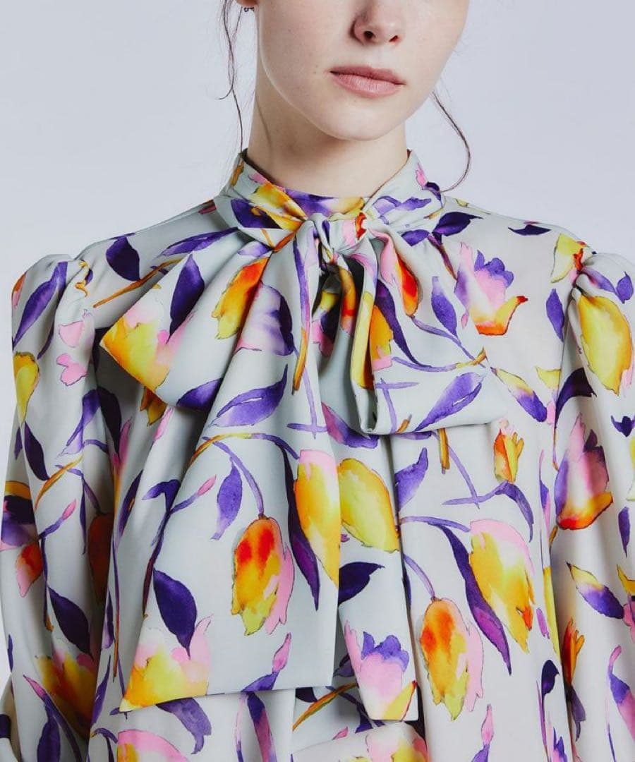 ダブルスタンダード Sov. ソブ　花柄ワンピースM