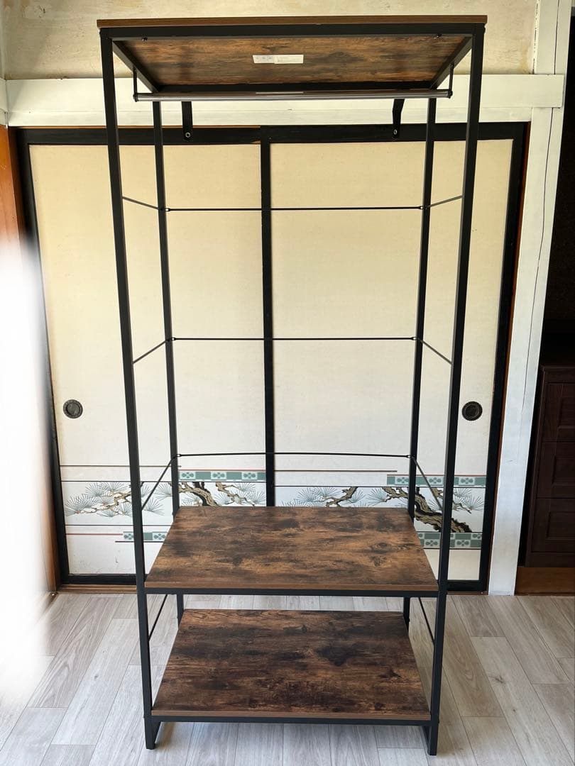 きのくにや　ニトリ　ハンガーラック　ステイン