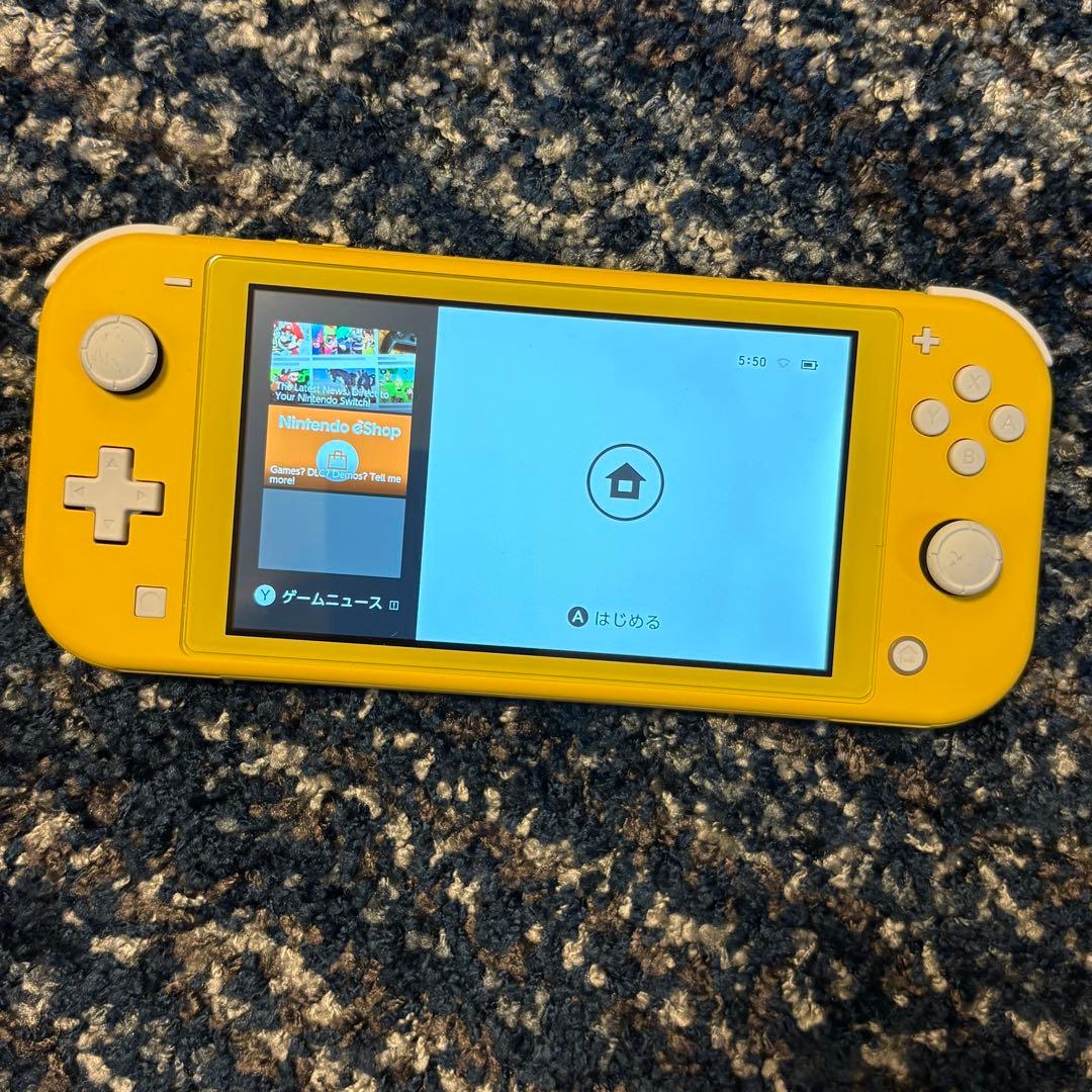 Nintendo Switch Lite イエロー　& マリオケース