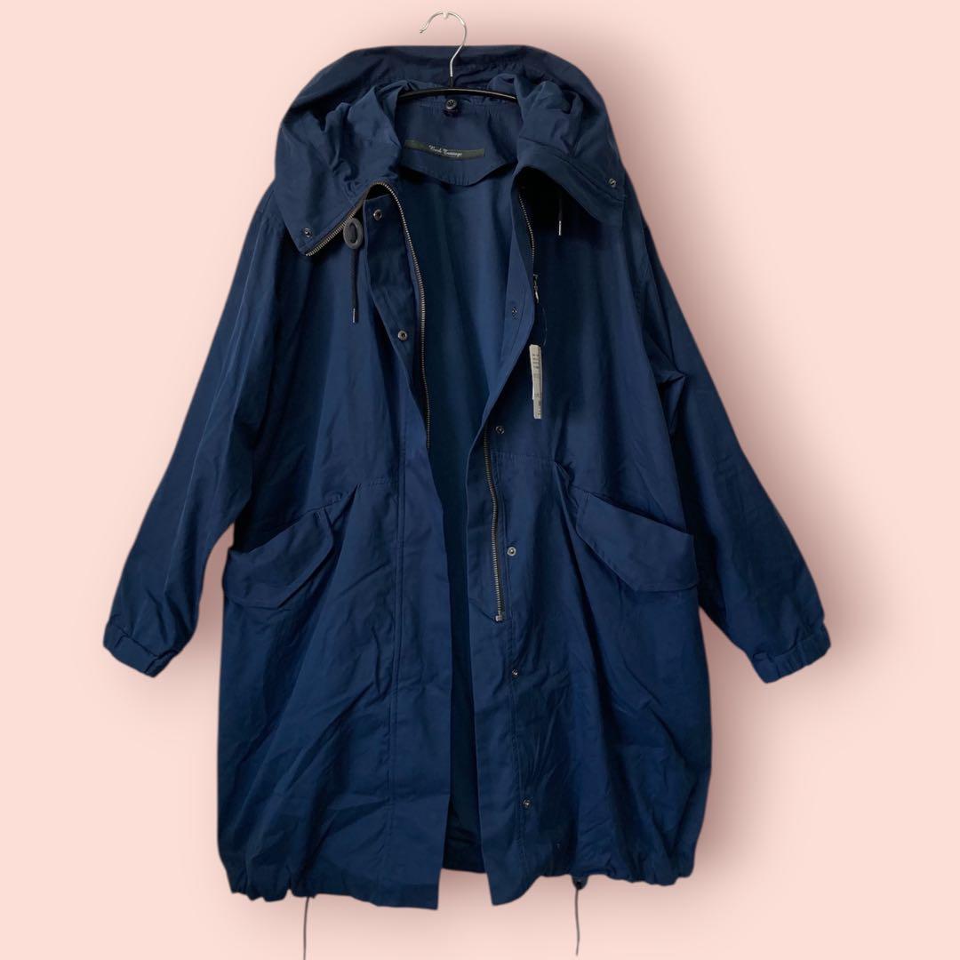 ナノユニバース　新品未使用　ライナー脱着　モッズコート　ネイビー　サイズ38