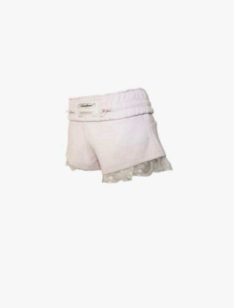 パンツ S jersey shorts lace Pink