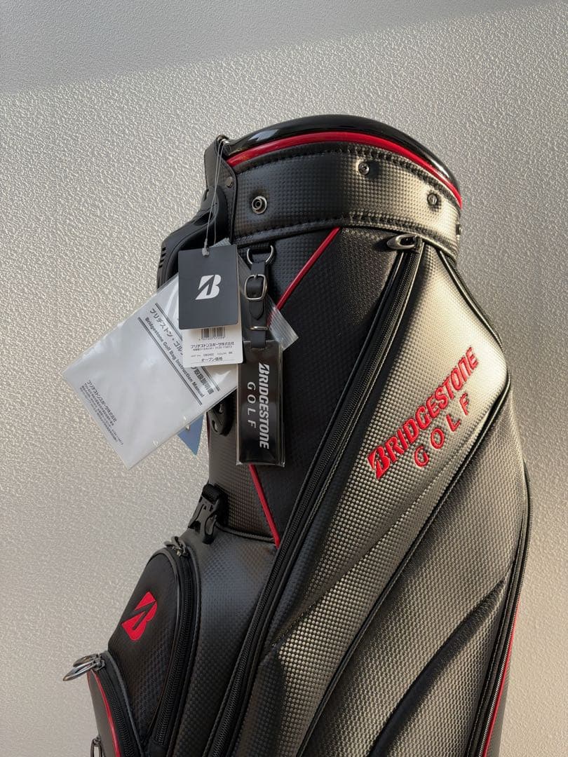 BRIDGESTONE GOLF キャディバッグ ブラック/レッド