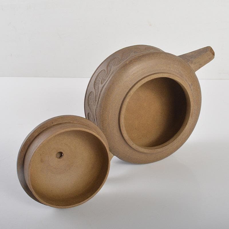 中国　顧景舟銘　紫砂　朱泥　急須　茶壷　V　R6903