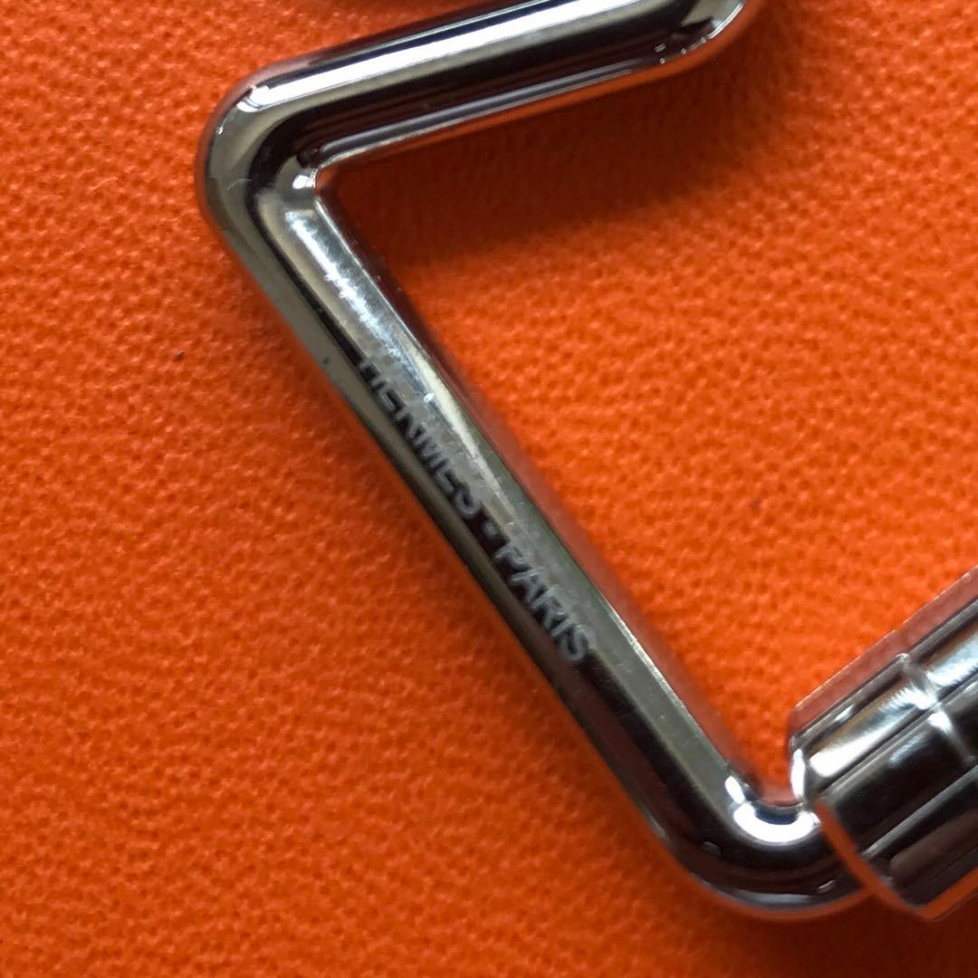 HERMES 未使用近い シュヴァル キーリングホルダー シルバー
