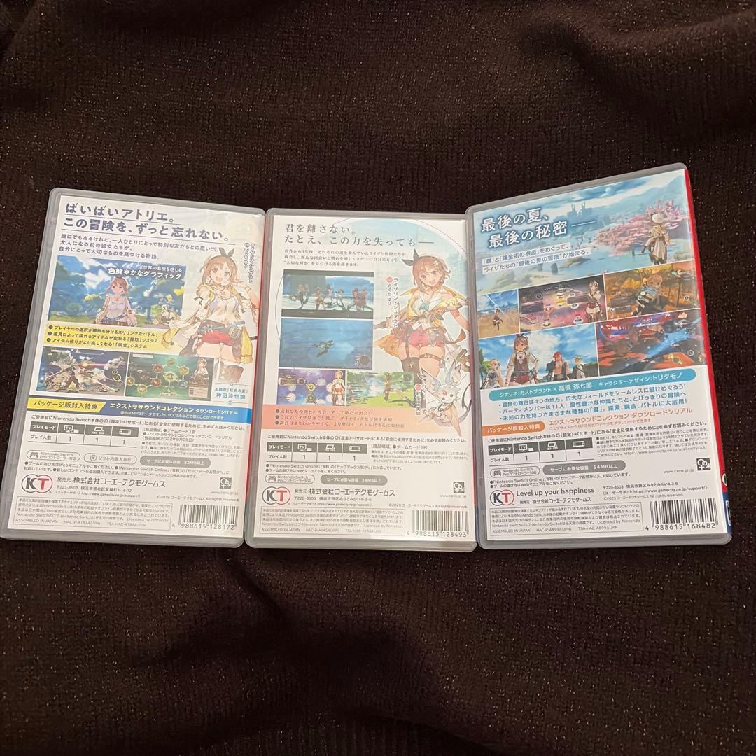 ライザのアトリエ１〜３Nintendo Switch 3本セット まと