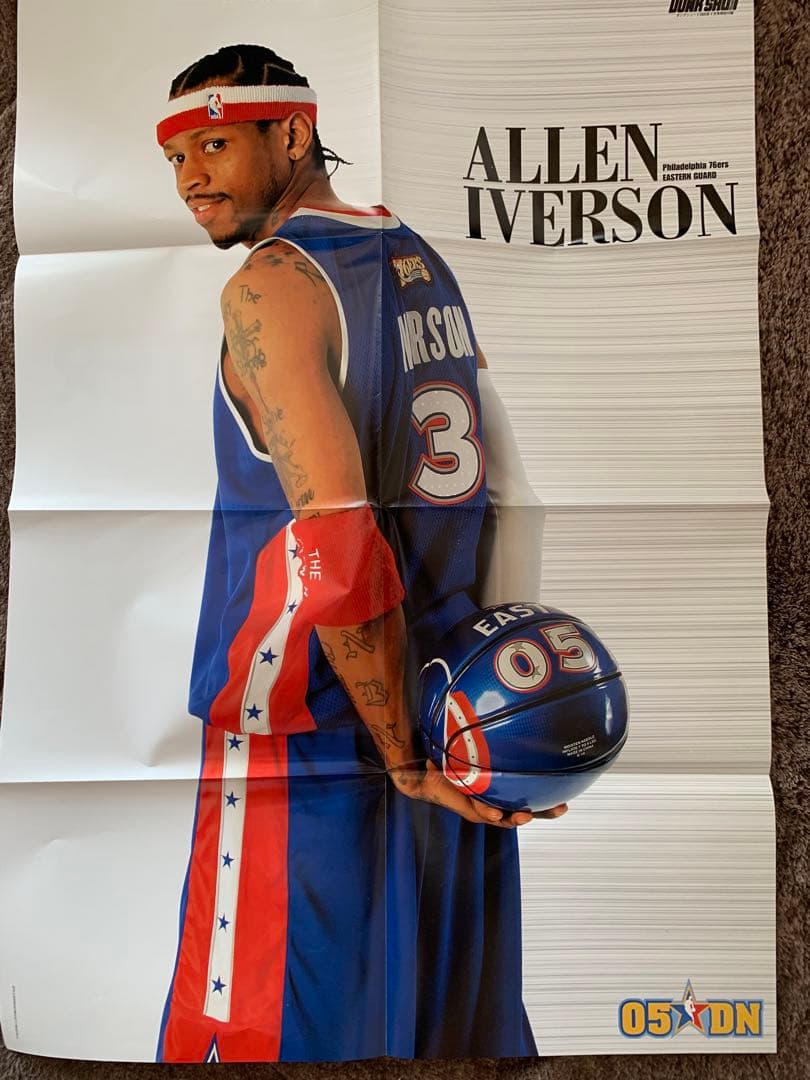 激レア）美品　NBAオールスター＆ヴィンスカーター＆アイバーソン＋中古ポスター