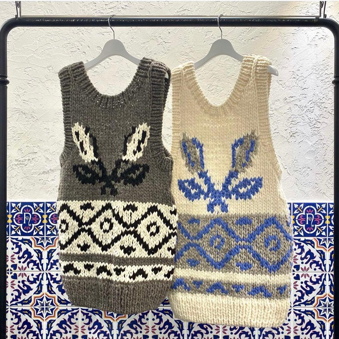 Rhodolirion エプロン ニットベスト ロドリリオン