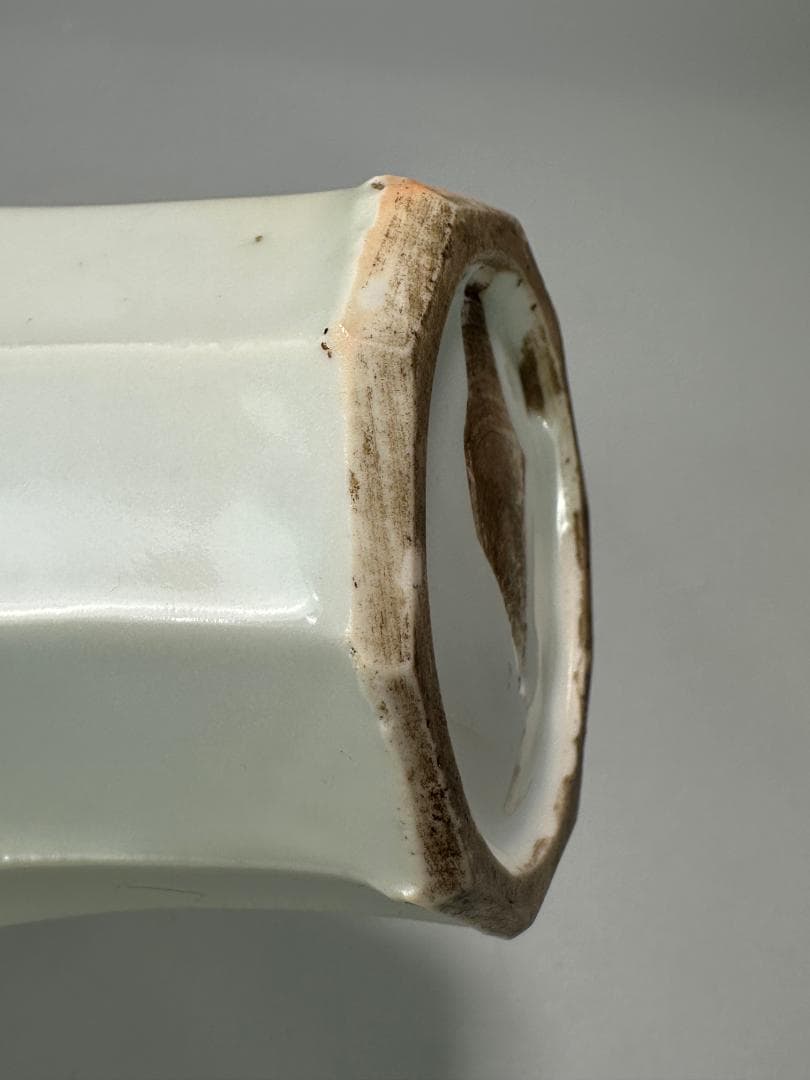 日本美術　古伊万里　白磁　面取徳利　李朝風　時代花瓶　美品　朝鮮半島古美術