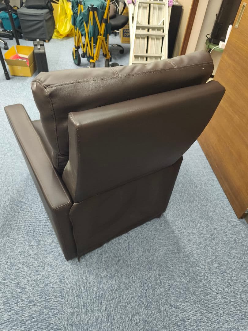 【送料込】ラウンジチェアDX レッグレスト連動タイプ(アイボリー)