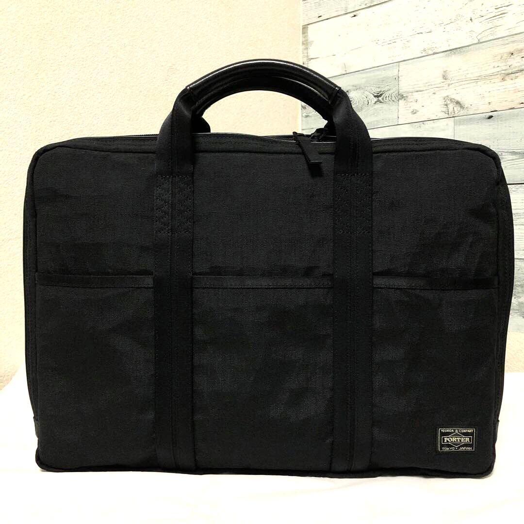 未使用級✨ポーター ハイブリッド ビジネスバッグ2way A4可 ブラック