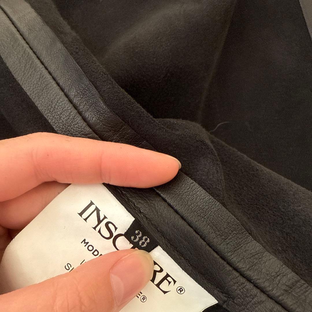 INSCRIRE レザースカート