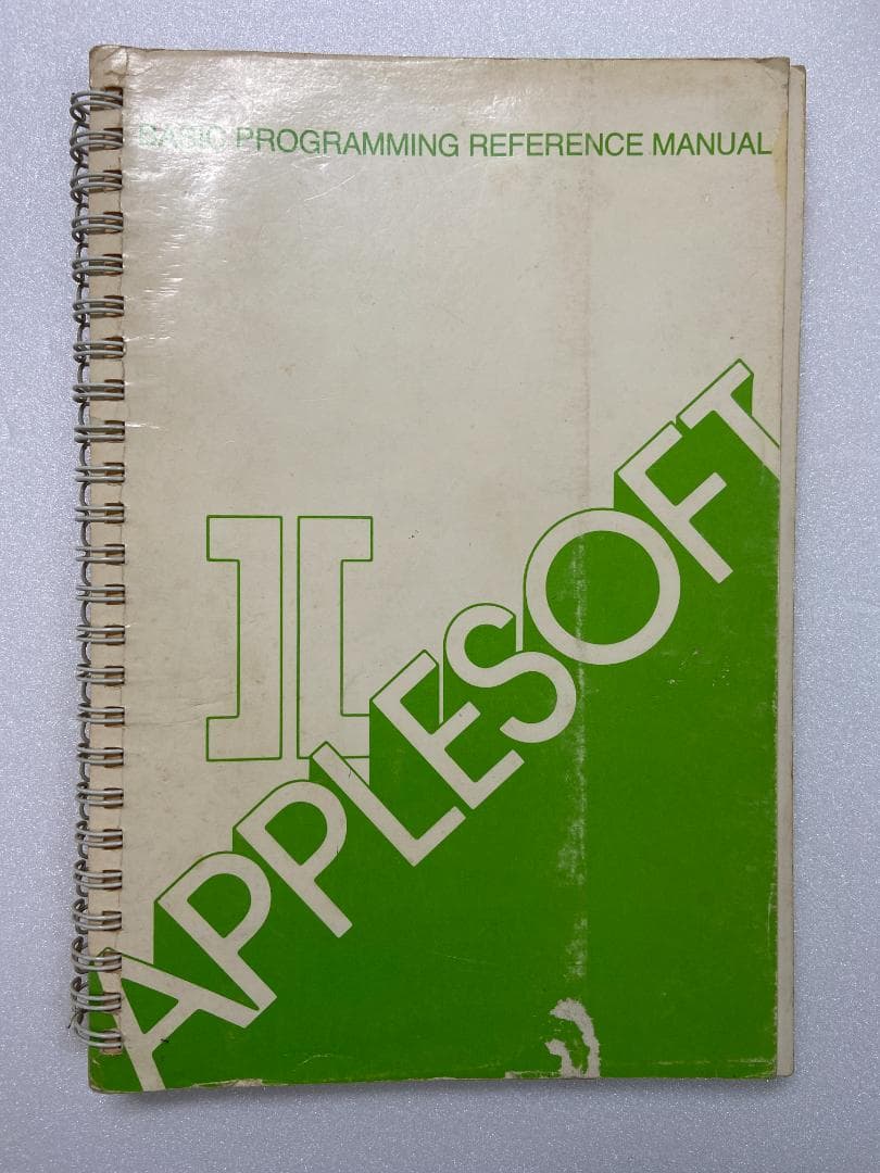 AppleII APPLESOFT II Manual 英語版 （中古,当時物）