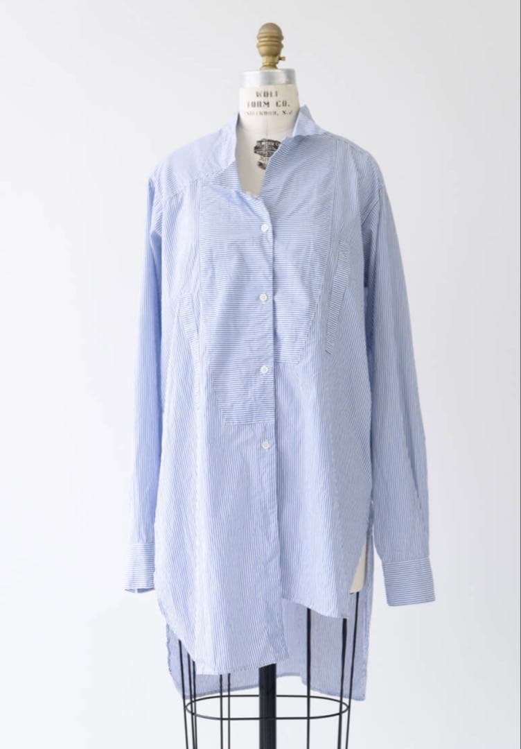 LOEWE ロエベ ストライプ シャツ ワンピース 　 XS　オーバーサイズ