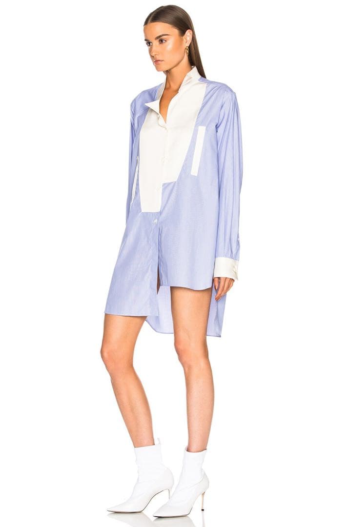 LOEWE ロエベ ストライプ シャツ ワンピース 　 XS　オーバーサイズ