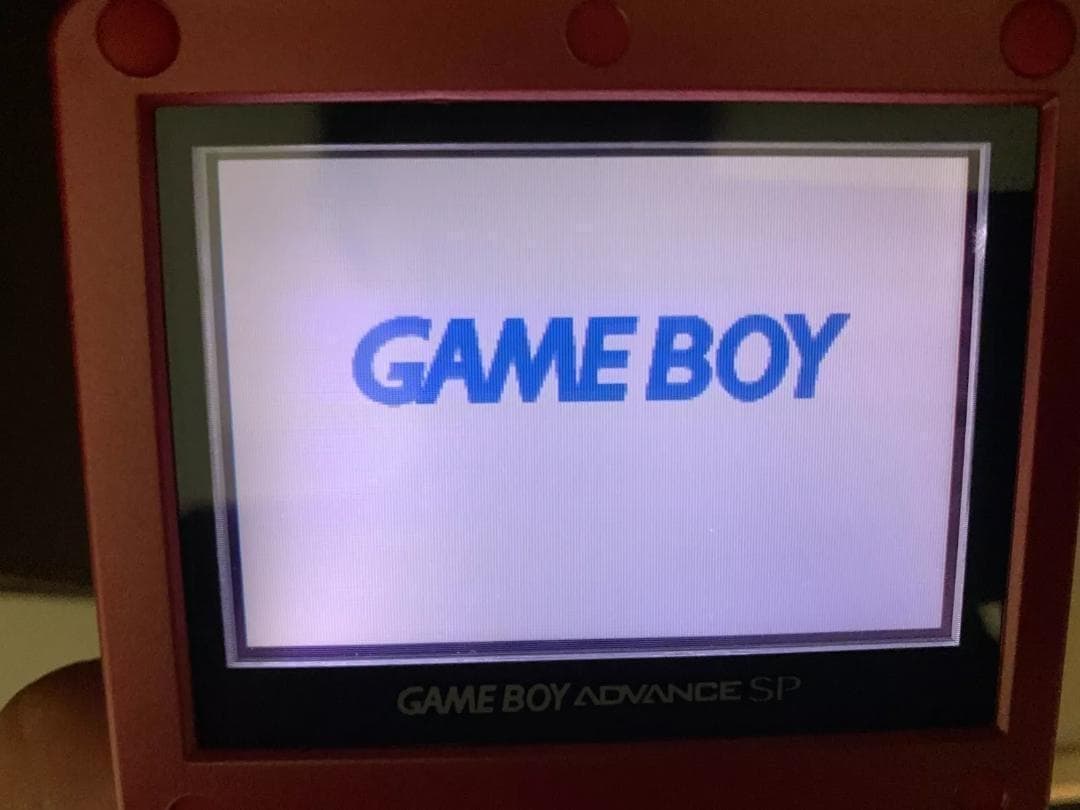 美品 シェル交換品 ゲームボーイアドバンスsp グラードンエディション