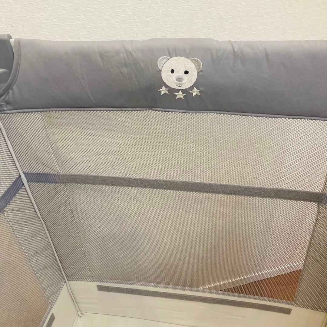 Aprica ベビーベッド　ココネルエアー　グレーベアー