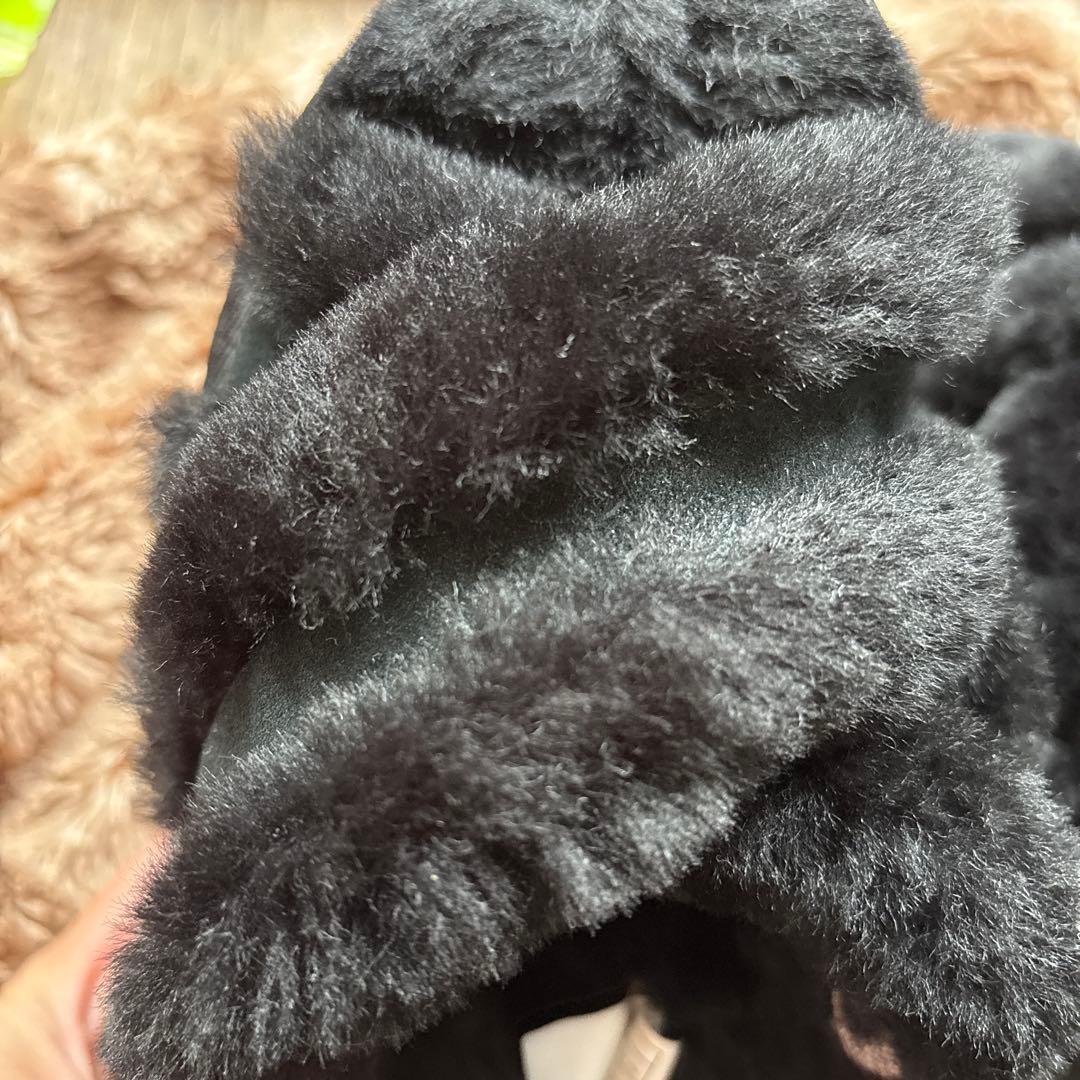 UGG アグ ファーサンダル ディスコ クロス スライド 厚底サンダル 23cm