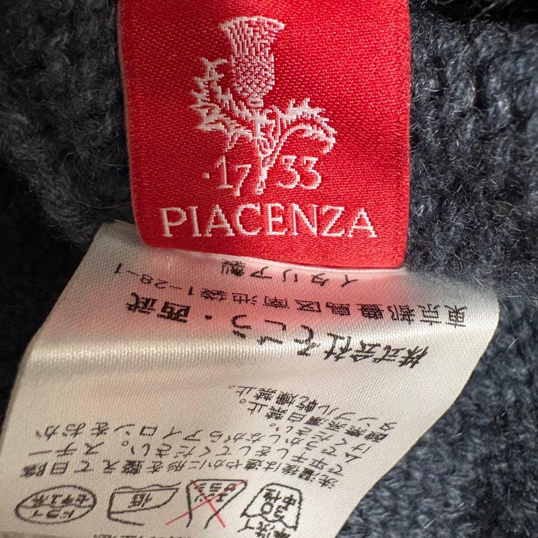 PIACENZA ピアチェンツァ カシミア100％ ケーブル編ニット イタリア製