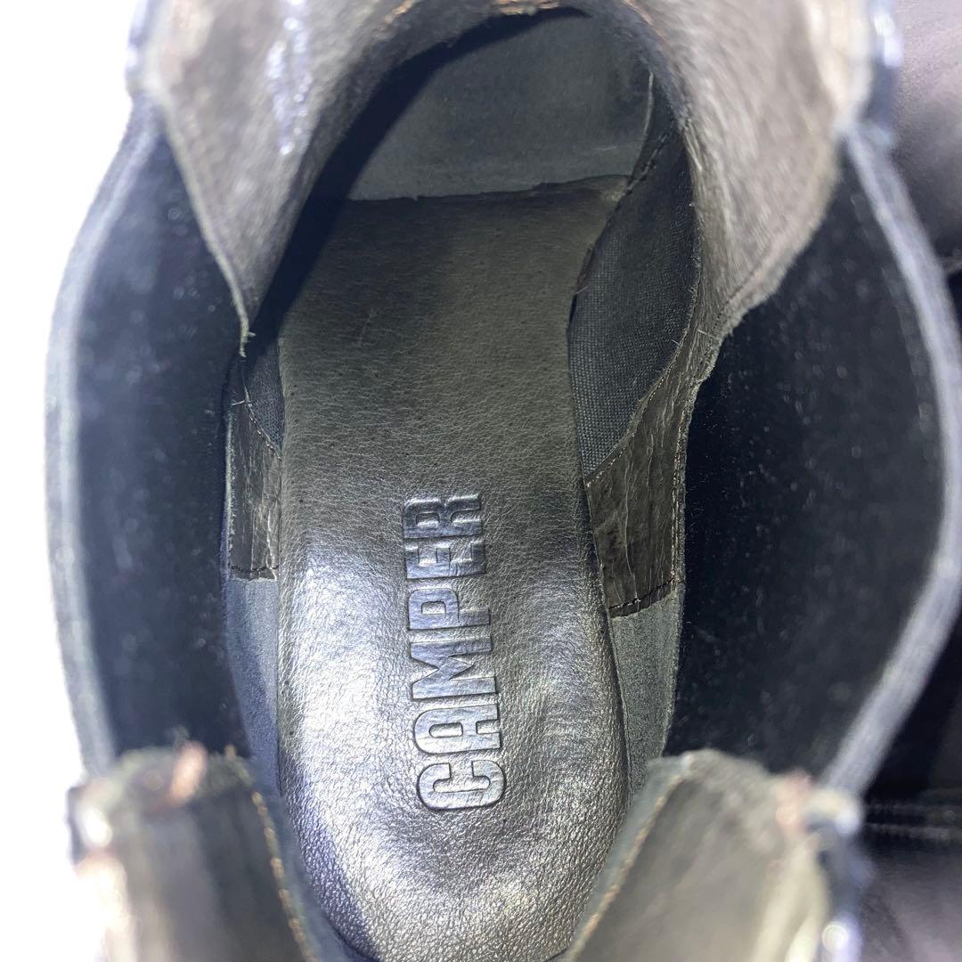 『極美品』カンペール IMAN イマン サイドゴアブーツ　ブラック　レザー　25