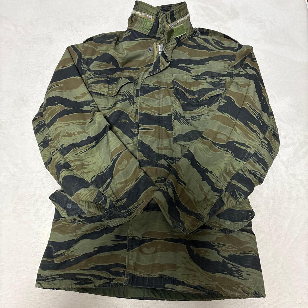 vintageタイガーカモミリタリーFIELD ジャケット　 M65！！