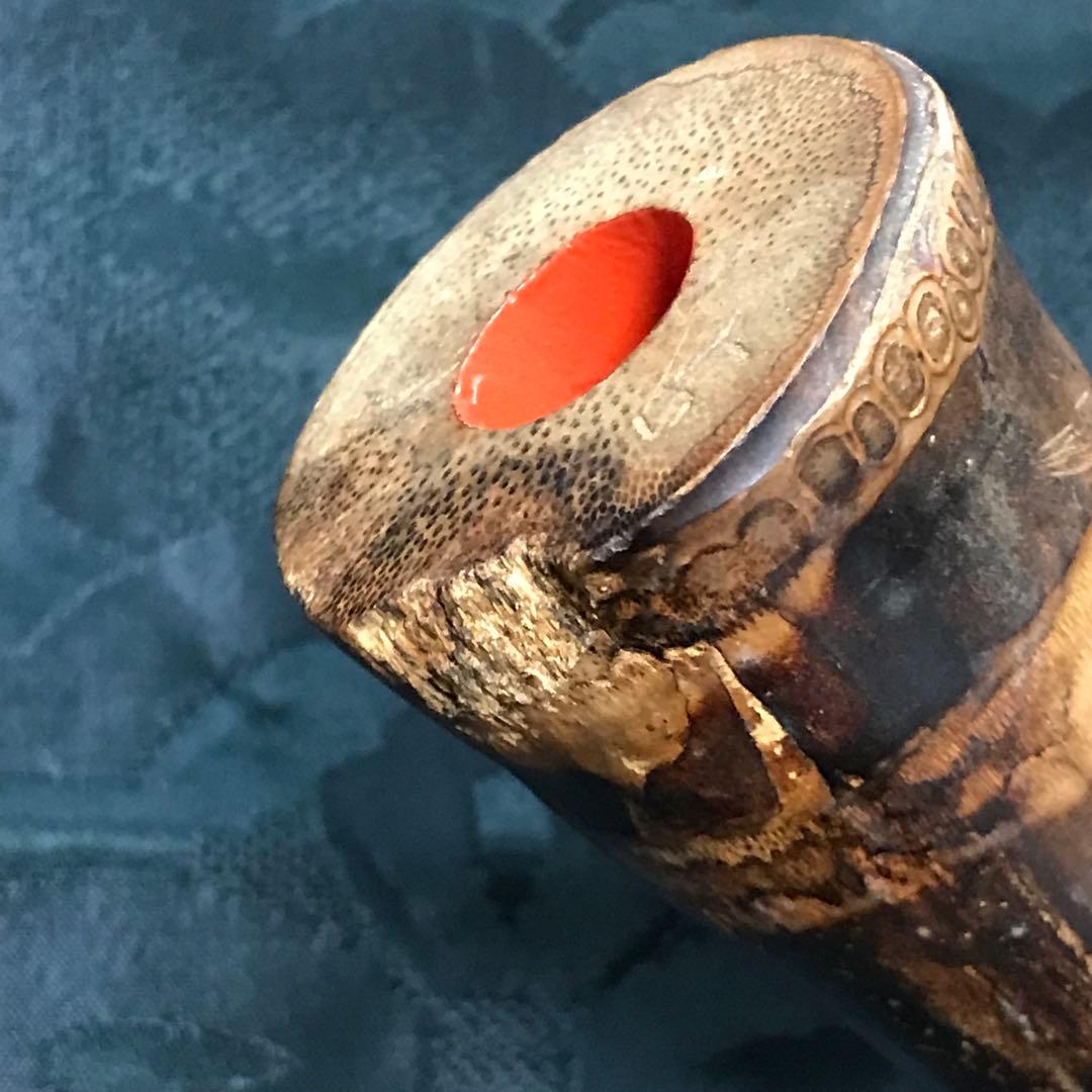 尺八 琴古流 在銘 中継ぎ緩み無し 一尺四寸管 籐巻 【音出し確認済み】