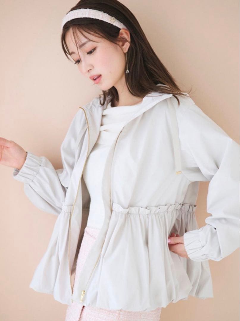 セルフォード　撥水バルーンペプラムブルゾン