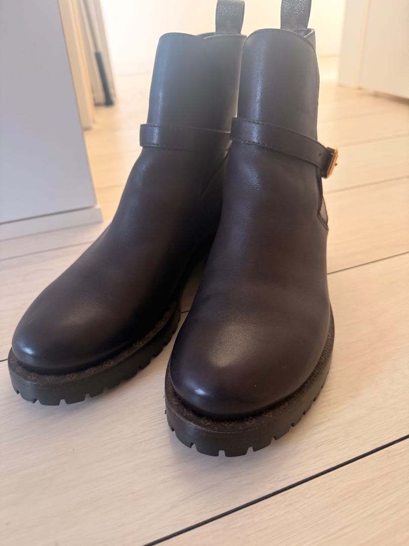 LVルイヴィトンロッキーラインアンクルブーツモノグラム美品