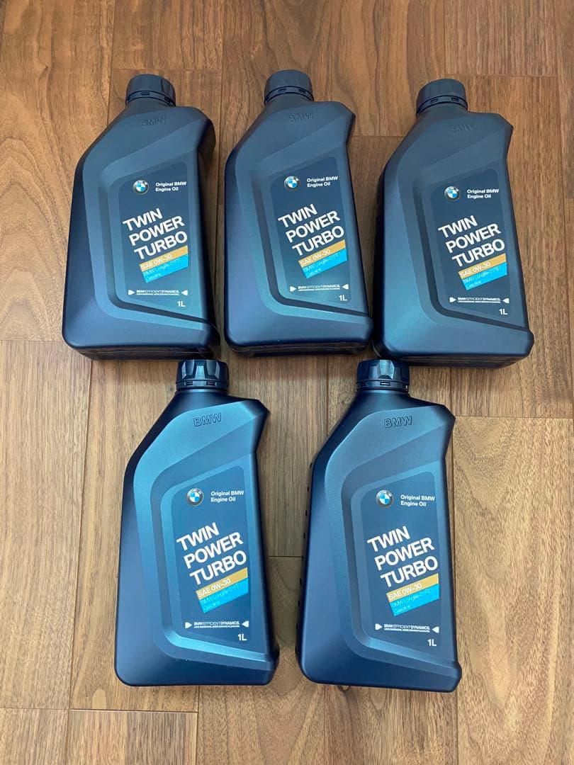  Twin Power Turbo 純正エンジンオイル 1L 5本セット