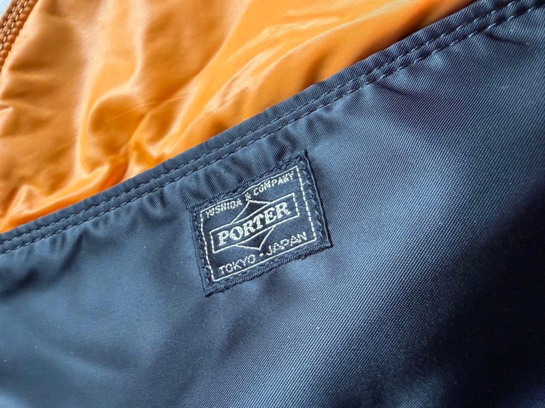 美品 ポーター タンカー ショルダーバッグ ハーフムーン 舟形 オーバル