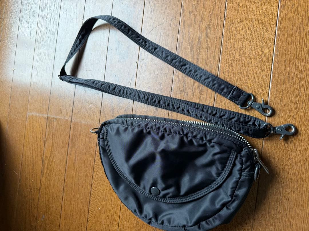 美品 ポーター タンカー ショルダーバッグ ハーフムーン 舟形 オーバル