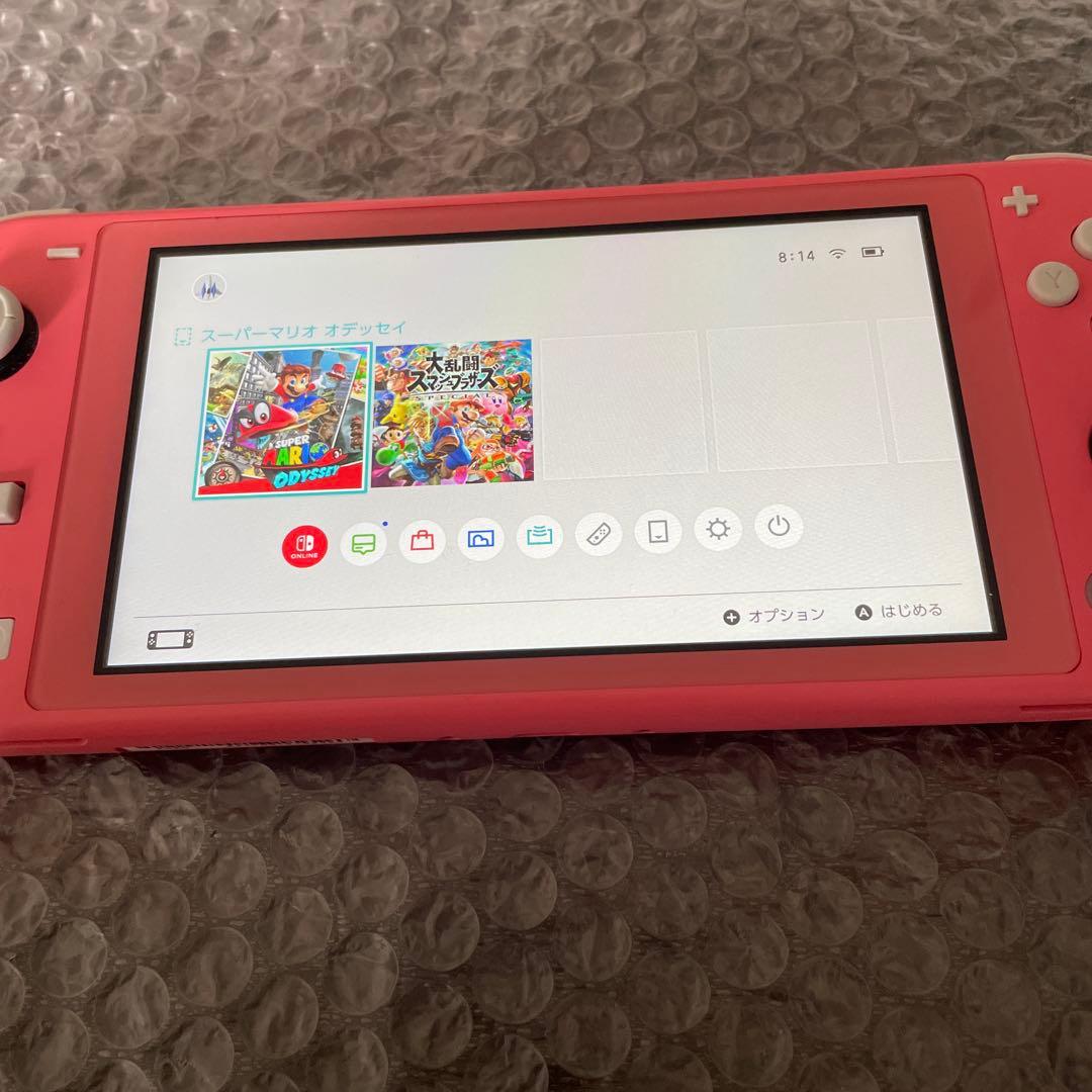Nintendo Switch Lite コーラル　ピンク　不良あり