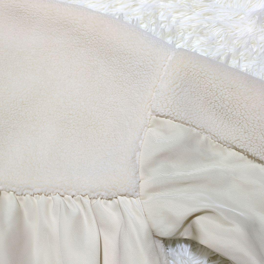 美品 エイミーロウ Eimee Law バックフリルボアブルゾン 38(M)