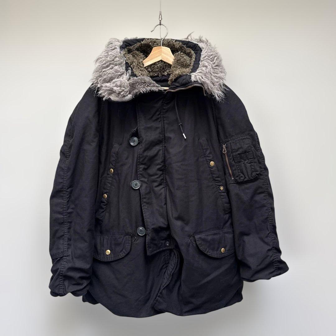 A*i様 Waiper 米軍　軍物　N-3B DEEP BLACK染め