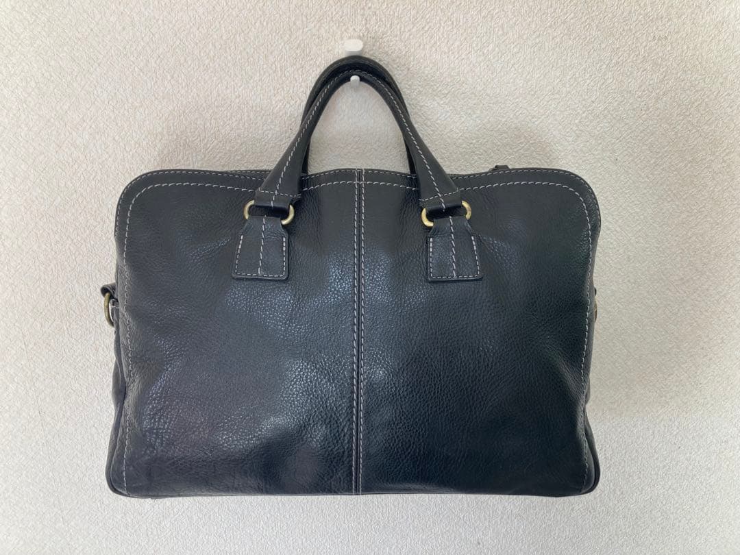 土屋鞄『プロータ』防水ジッパーソフトブリーフ 黒 防水レザー