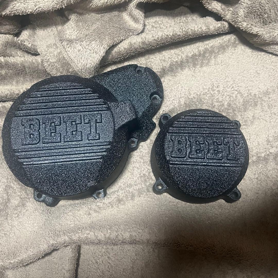 ZRX400 BEET ポイントカバー、ジェネレーターカバー　結晶塗装　黒