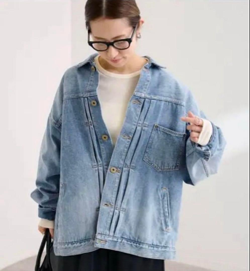 タグ付き　フレームワーク エクストララージデニムジャケット　ぶるーA