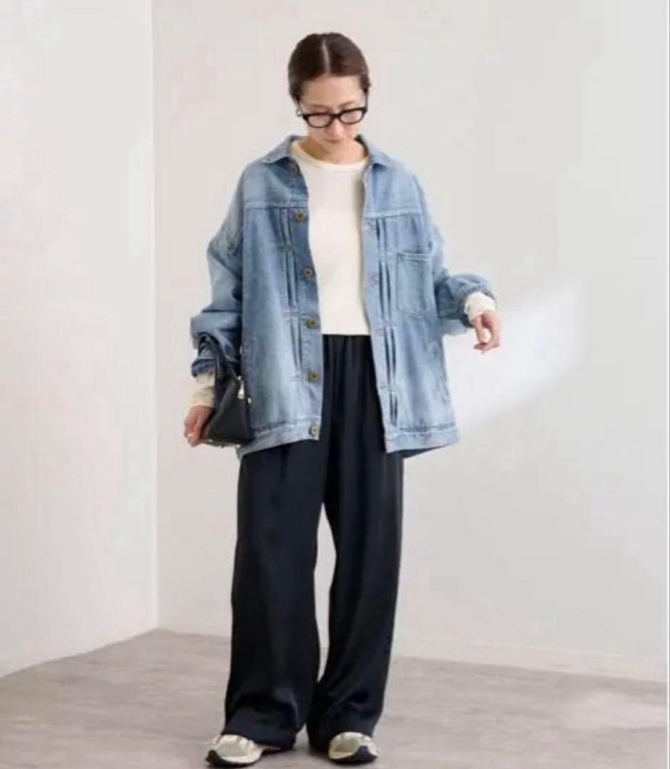 タグ付き　フレームワーク エクストララージデニムジャケット　ぶるーA