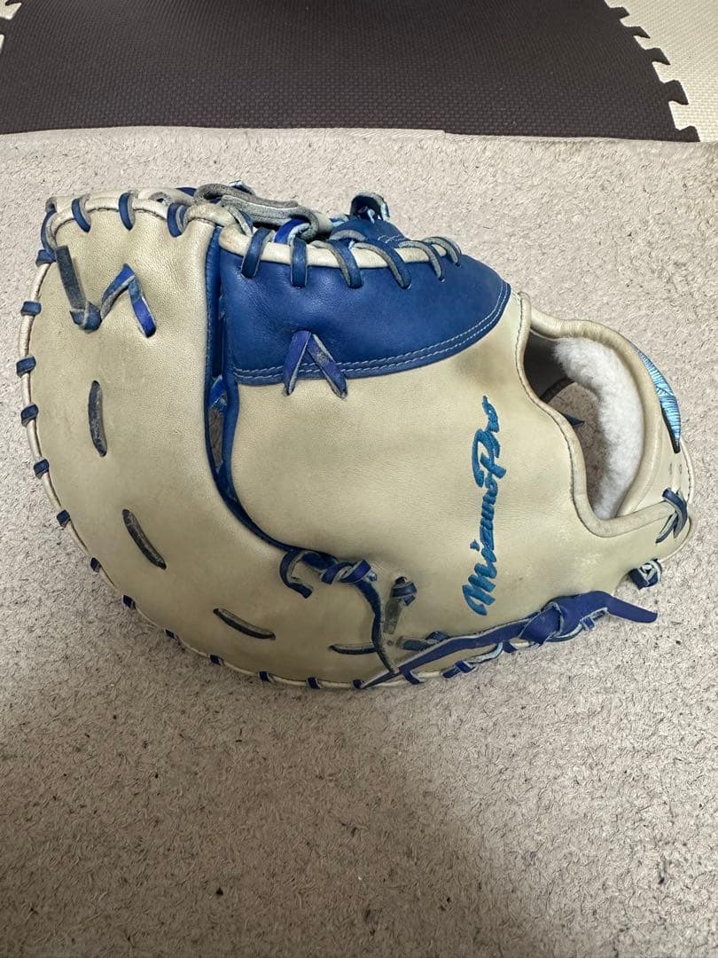 ミズノプロ 軟式 オプションオーダー ファーストミット ダイバーシティブルー