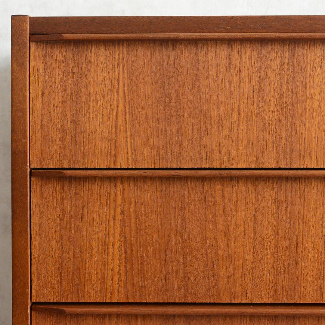 デンマーク 北欧ヴィンテージ チーク ４段 チェスト 洋タンス 北欧家具